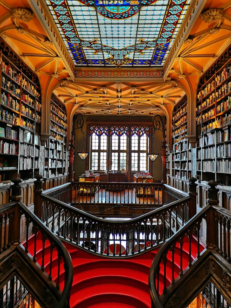 Private Law Library with blood red carpet